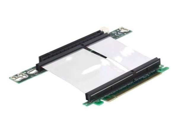 Riser-Karte PCI-Express x16 mit felxiblem Kabel links gerichtet, Delock 891 89130