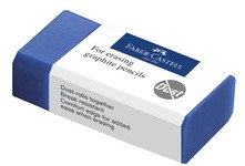 FABER-CASTELL Kunststoff-Radierer DUST-FREE, blau