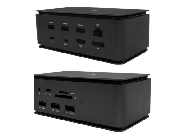 I-TEC I-TEC Metal USB4 Docking station Dual 4K HDMI DP + Power Delivery 80 W (USB4DUAL4KDOCKPD)