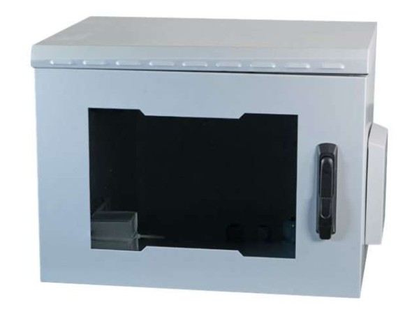 EFB ELEKTRONIK 19" Wandgehäuse IP55, 12HE, Glastür Tiefe 450mm, RAL7035 (69 691712IP55.1G