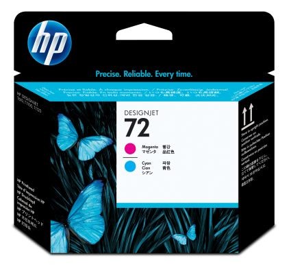 HP 72 Magenta/Cyan DesignJet Druckkopf