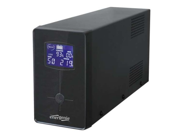 GEMBIRD USV Gembird mit LCD Anzeige, AVR, 650 VA, schwarz EG-UPS-031