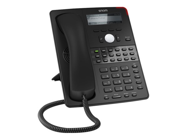 SNOM TECHNOLOGY SNOM D725 VOIP Telefon (SIP), Gigabit o. Netzteil, schwarz