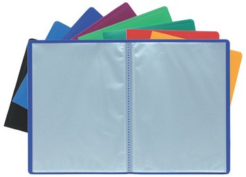EXACOMPTA Sichtbuch, DIN A4, PP, 100 Hüllen, farbig sortiert