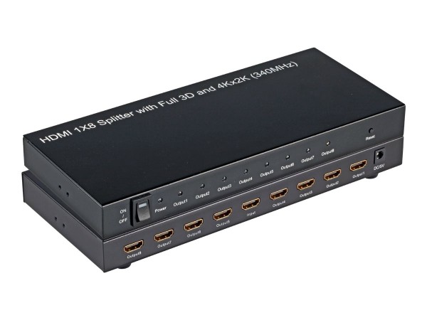 EFB ELEKTRONIK EFB ELEKTRONIK HDMI Splitter 8-Port, unterstützt 4Kx2K, HDCP