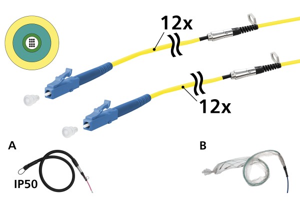 METZ CONNECT METZ CONNECT Universalkabel 12xOS2, LC-LC, 50m