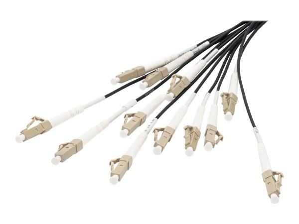 DIGITUS DIGITUS LWL Patchkabel LC->UPC 75m  Vorkonfektioniert OM4 12