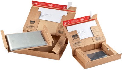 ColomPac Paket-Versandkarton "POST", Größe: SM, braun
