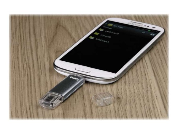 FlashPen "Laeta Twin", USB 3.0, 128GB, 40MB/s, Schwarz 00124001