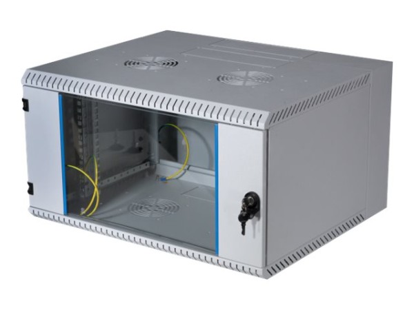 EFB ELEKTRONIK EFB ELEKTRONIK 19" Wandgehäuse 9HE, schwenkend, 2-teilig, RAL7035, Tiefe 600 mm (691609VGR.60)