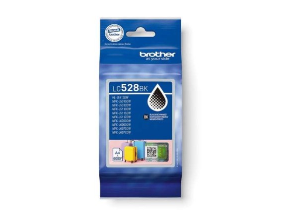 BROTHER LC528BK Black Ink Cartridge e Single Pac LC528BK