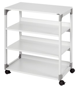 DURABLE Bürowagen SYSTEM Multi Trolley 88, 4 Böden, grau