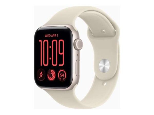 APPLE Watch SE 3 Aluminium Cellular 44mm Polarstern (Sportarmband sand) S/M MJLL4ZR/A