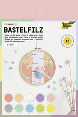 folia Bastelfilz, 200 x 300 mm, 150 g/qm, Pastellfarben