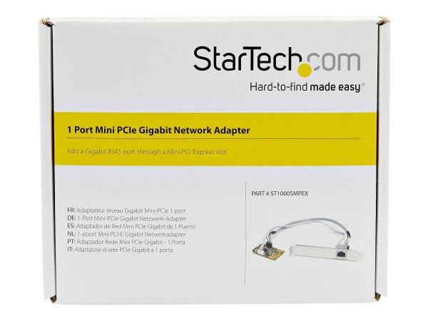STARTECH.COM Mini PCI Express Gigabit Ethernet Netzwerkkarte - mini PCIe NI ST1000SMPEX