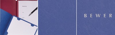 PAGNA Bewerbungsmappe "Spirit", DIN A4, aus Karton, blau
