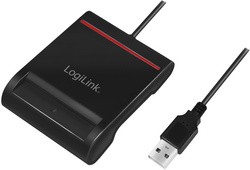 LogiLink USB 2.0 Smart-ID-Kartenleser, schwarz