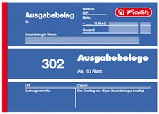 herlitz Formularbuch "Ausgabebeleg 302", DIN A6, 50 Blatt