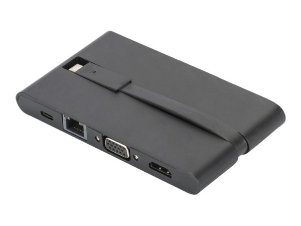 DIGITUS DIGITUS Dockingstation USB3.0/C  9xBu Universal Travel sw