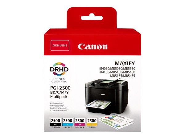 CANON CANON PGI 2500 BK/C/M/Y Multipack 4er Pack Schwarz, Gelb, Cyan, Magenta Tintenbehälter