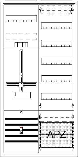 ABB Striebel Komplettschrank AP DA27CB Dreipunkt A27 1Z1V5A2 2CPX054284R999 2CPX054284R9999
