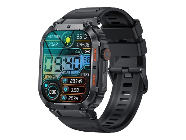 DENVER SWC-191B Smartwatch/ Sportuhr 4,98 cm (1.96") IPS Digital 320 x 386 116111000610