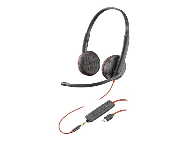 HP HP Poly Blackwire C3225 Stereo USB-C Headset Bulk