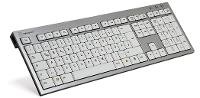 LOGIC-KEYBOARD LOGIC-KEYBOARD Logickeyboard SKB-AJPU-DE - verkabelt - USB - Aluminium - Weiß - Windows 2000 - Windo