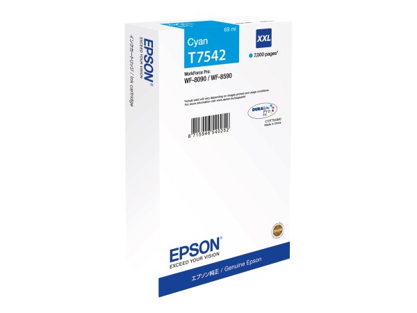 EPSON T7542 Größe XXL Cyan Tintenpatrone C13T754240