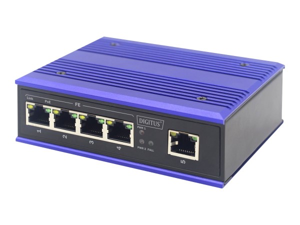 DIGITUS DIGITUS 4-Port Fast Ethernet PoE Swit.