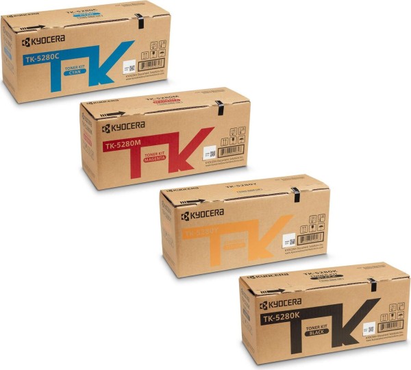 KYOCERA KYOCERA Original TK-5280 Toner - 4er Multipack cyan magenta gelb schwarz - Original - Tonereinheit