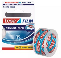 tesa Film, kristall-klar, 8-er Pack, 19 mm x 10 m