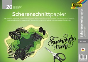 folia Scherenschnittpapier, 350 x 500 mm, schwarz