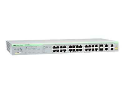 ALLIED TELESIS ALLIED 24 Port Fast Ethernet PoE WebSmart Switch with 4 upli AT-FS750/28PS-50