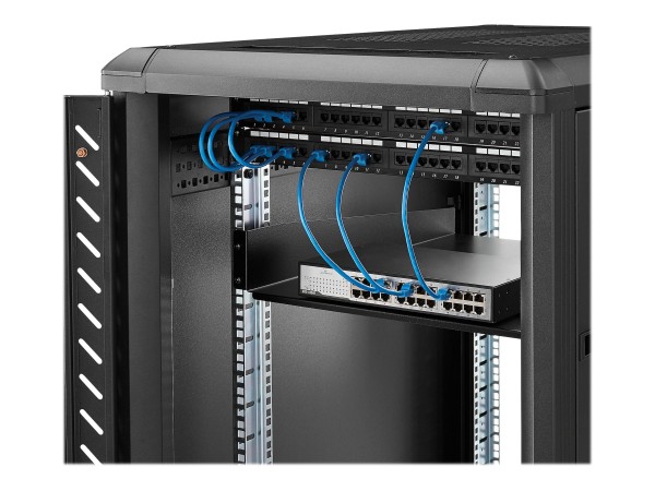STARTECH.COM STARTECH.COM 2 HE Fest montierter Fachboden für Server Rack/ Schrank bis 22 Kg - 55 cm Tief