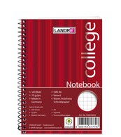 LANDRÉ Notebook "college" DIN A6, 160 Blatt, kariert