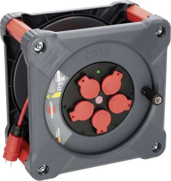 BRENNENSTUHL 9201330210 Kabeltrommel 33 m Rot Schutzkontakt-Stecker 9201330210