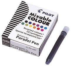 PILOT Tintenpatronen für Füllhalter Parallel Pen, blau