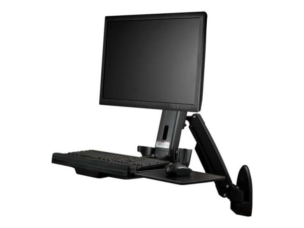STARTECH.COM Wandmontage Sitz-/ Steh Workstation - 1 Monitor bis zu 60,96cm WALLSTS1
