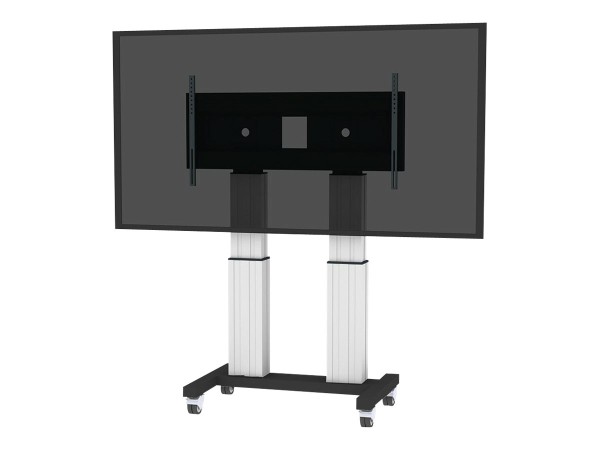 NEOMOUNTS Mobiler Bodenständer für Flachbild-Fernseher bis 120" (305 cm) PLASMA-M2600SILVER