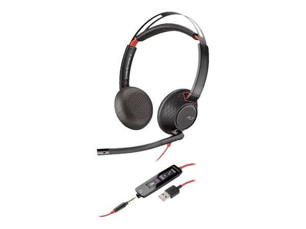 POLY Plantronics Headset Blackwire C5220 binaural USB-A & 3,5 mm 207576-201