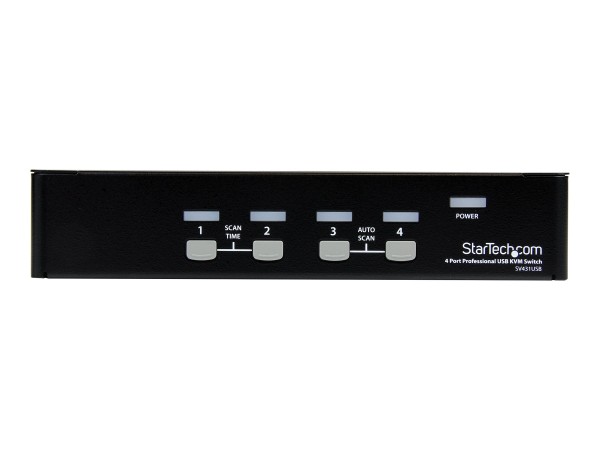 STARTECH.COM 4 Port VGA USB KVM Switch mit Hub - VGA KVM Umschalter für 4 P SV431USB