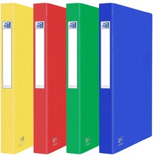 Oxford Ringbuch EUROFOLIO+, DIN A4, Karton, 2-Ring, sortiert