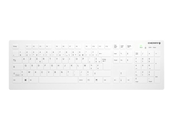 CHERRY AKTIVE KEY Flat Profile Wireless Hygiene Desktop Keyb AK-C8112-FUS-W/BE