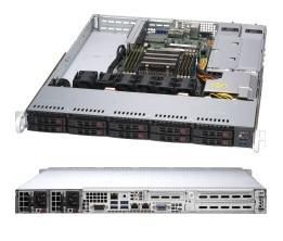 SUPERMICRO SUPERMICRO 1U 7003/7002 10x2.5" Hot-swap 2xRJ45 10Gbe 2x600W