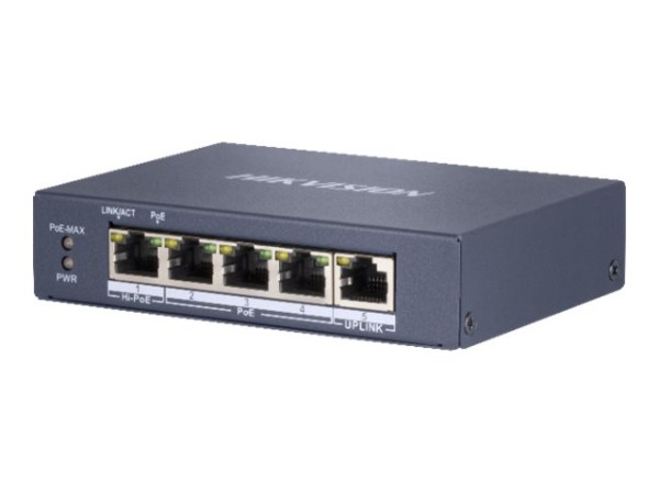 HIKVISION HIKVISION Digital Technology DS-3E0505HP-E Netzwerk-Switch Unmanaged Gigabit Ethernet (10/100/1000)