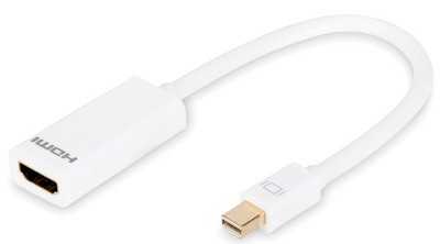 DIGITUS Adapterkabel, DisplayPort Mini - HDMI Typ A, 0,15 m