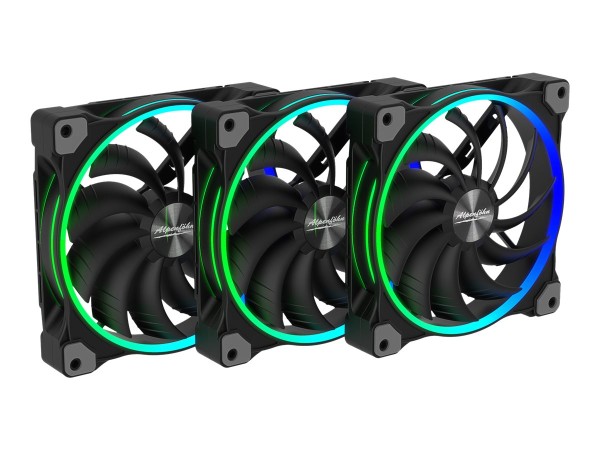 EKL EKL Alpenföhn Wing Boost 3 ARGB PWM PC-Gehäuse-Lüfter Schwarz (B x H x T) 140 x 140 x 25 mm