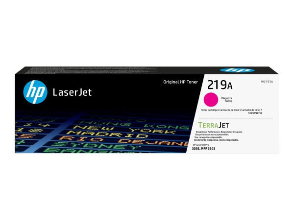 HP 219A Magenta Original LaserJet Toner Cartridge W2193A