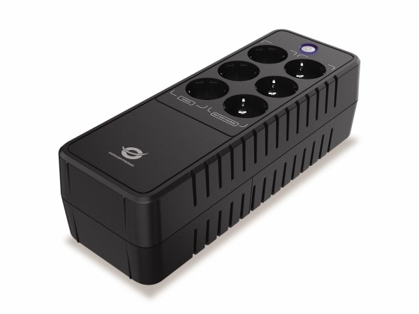 CONCEPTRONIC ZEUS USV 850VA 490W Schuko DC Start/LAN sw ZEUS09E